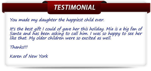 Santa's Testimonials