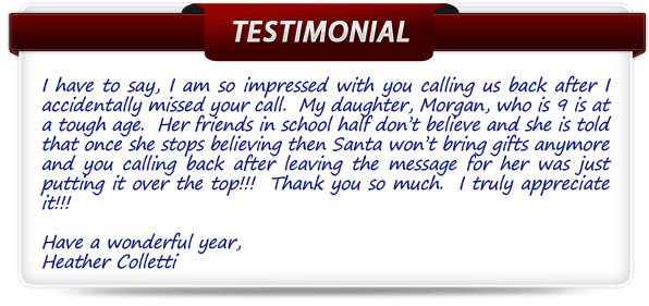 Santa's Testimonials