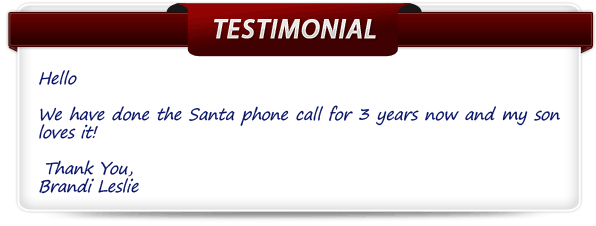 Santa's Testimonials